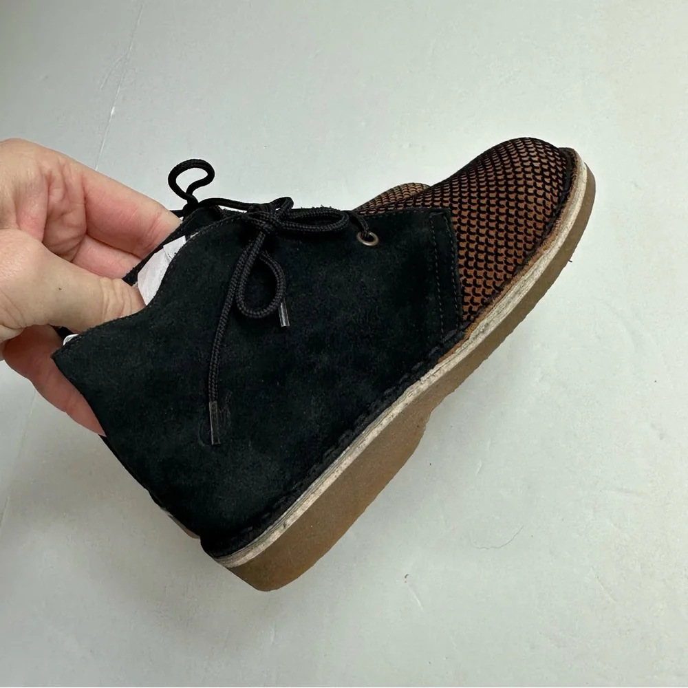 New! Sonatina two tone leather lace boots
